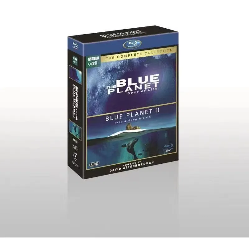

Brand New BD Blu-ray High Definition The Blue Planet Seasons 1 and 2 5 Disc Set English and Mandarin Chinese Audio with
