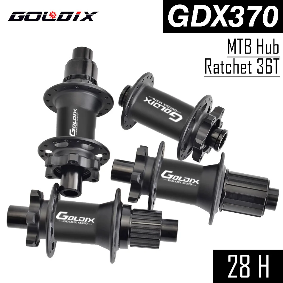 GOLDIX M370 148x12 141x10 28Hole Ratchet 36T 6-Bolt Disc Brake Sealed Bearing HG/XD/MS MTB Hub for Shimano 8S 9S 10S 11S 12S