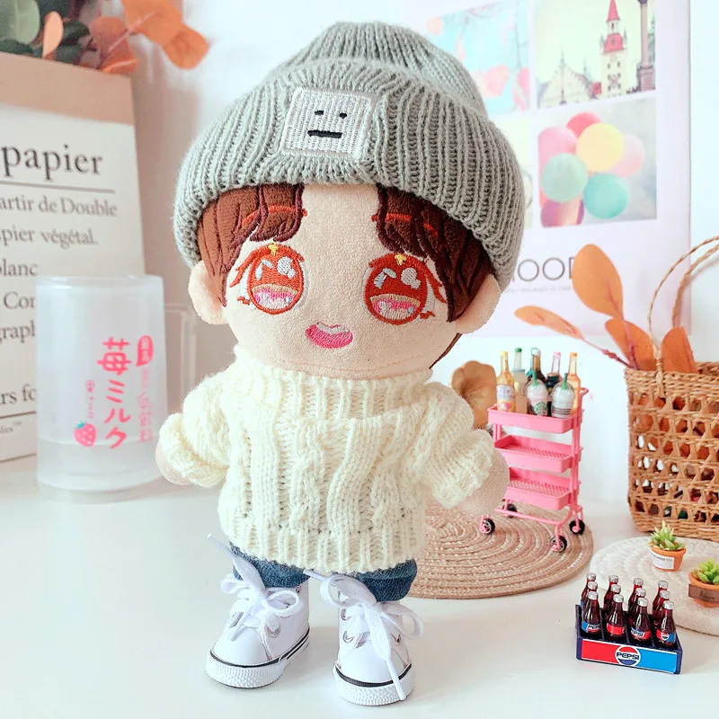 

20cm movie star idol Plush Doll Suit Body-Shape Doll Accessories Birthday Present Replaceable Clothes Toys Gift