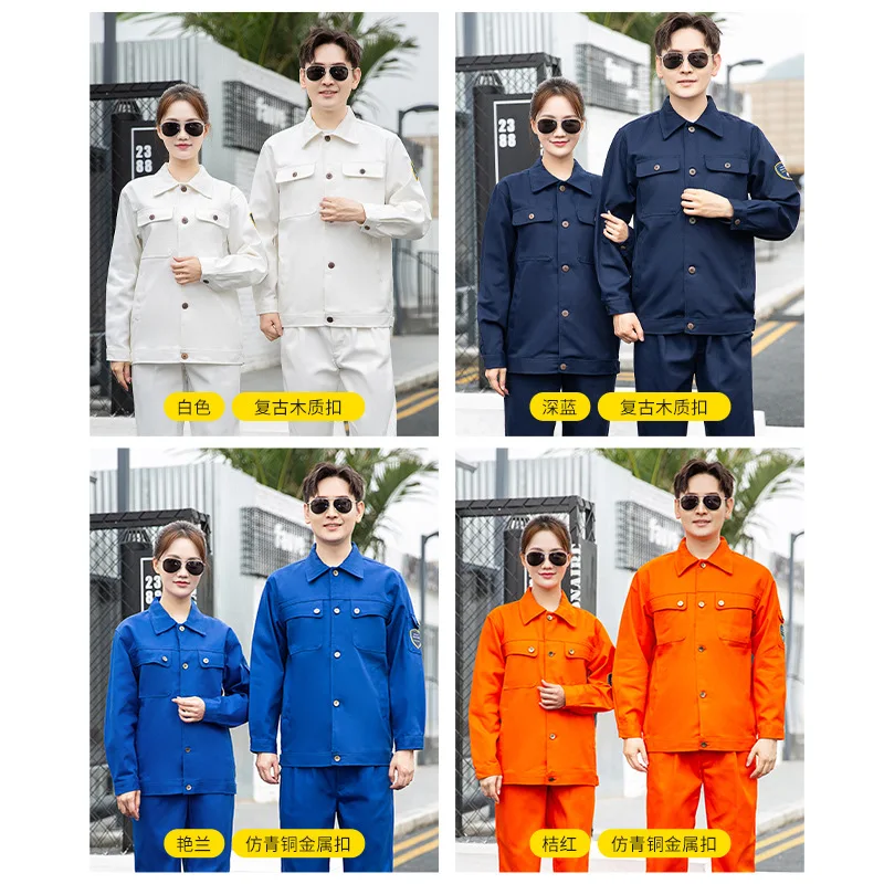 Flame-Retardant Work Suit For Men Pure Cotton Anti-Ironing And Heat-Resistant Electric Welding Workers In Steel Mills