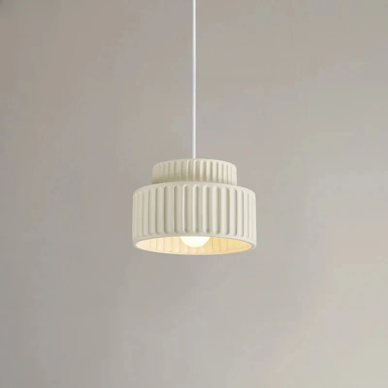 Nordic Modern LED Pendant Lamp Home Decoration Bedroom Living Room Bar Simple Cream Hanging Light Fixtures Resin Lamps