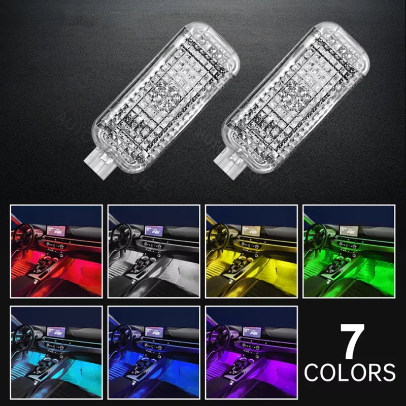 For SEAT Ateca Leon Ibiza ST Toledo 2013-2019 LED Car Interior Footwell Ambient Light Atmosphere Lamp Decorative Accessories