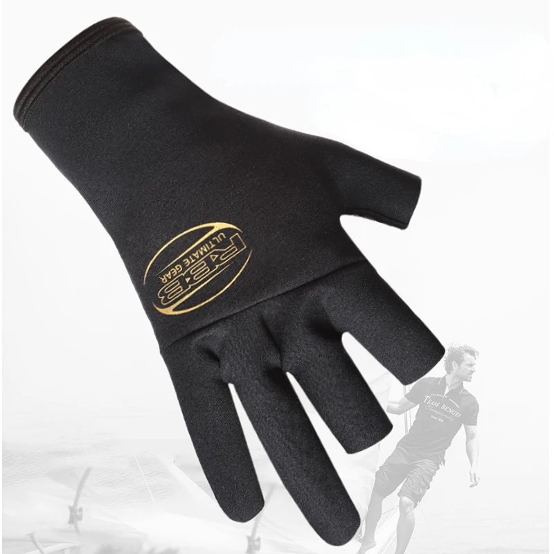 Japan RBB Brand Rock Fishing Cold-proof Waterproof Wear-resistant Fishing Gloves High Elastic Glove for Men