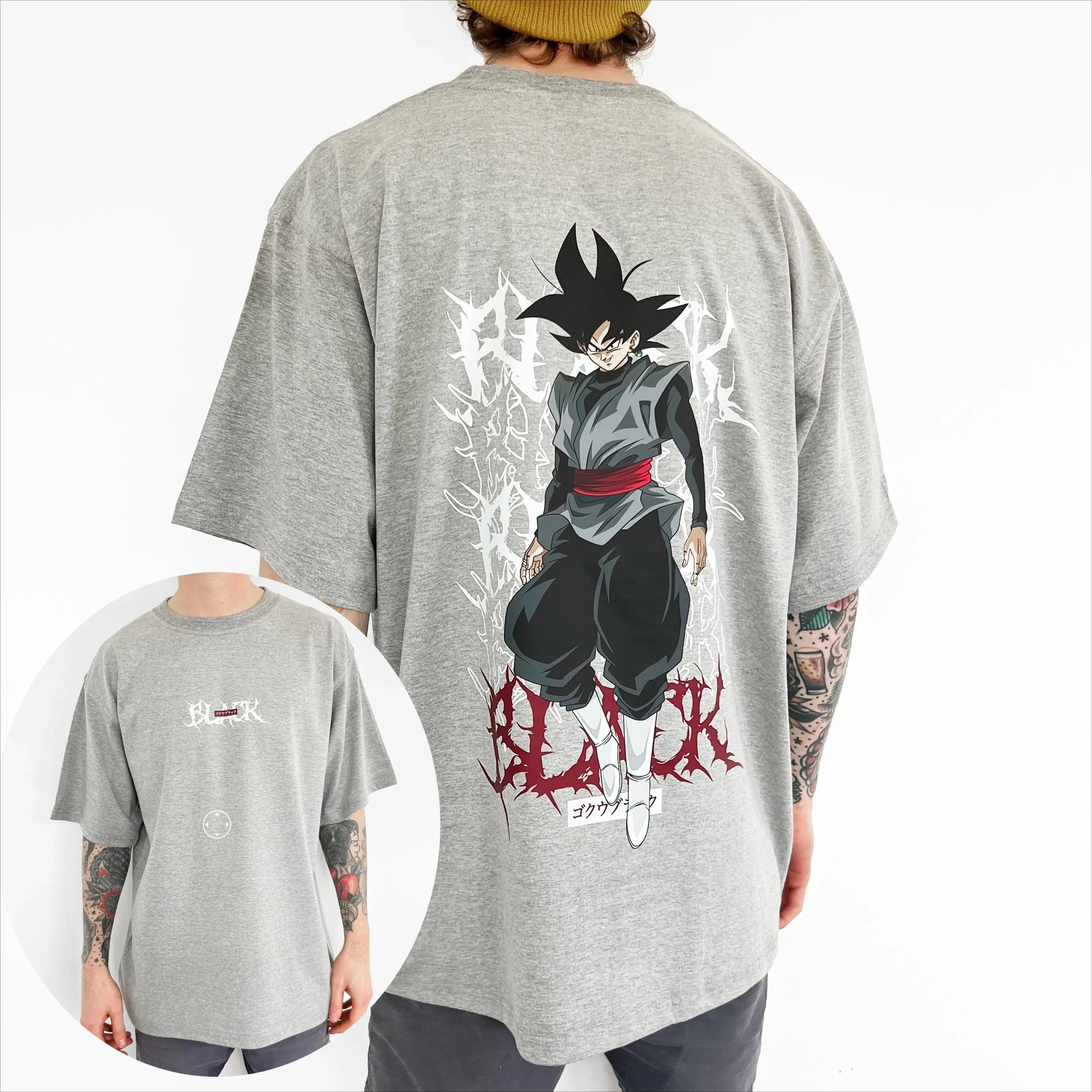 Super Saiyan Wukong Animation Theme 100% Cotton Heavy Short Sleeve T-Shirt Summer Y2k Men's and Women's Streetwear