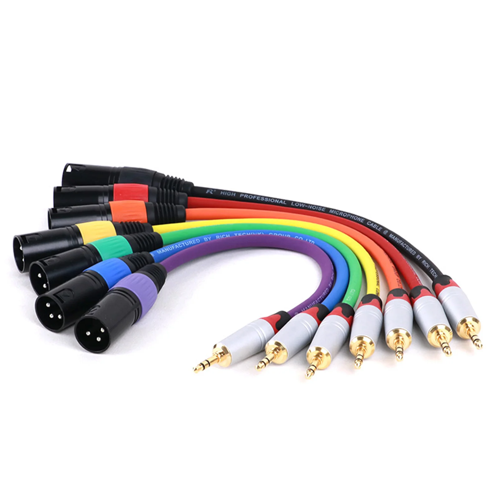 1PC 3.5mm(1/8) Male TRS Jack to XLR Female/Male Plug Cable Audio Cable For Guitar Microphones Speakers Sound Consoles Amplifier