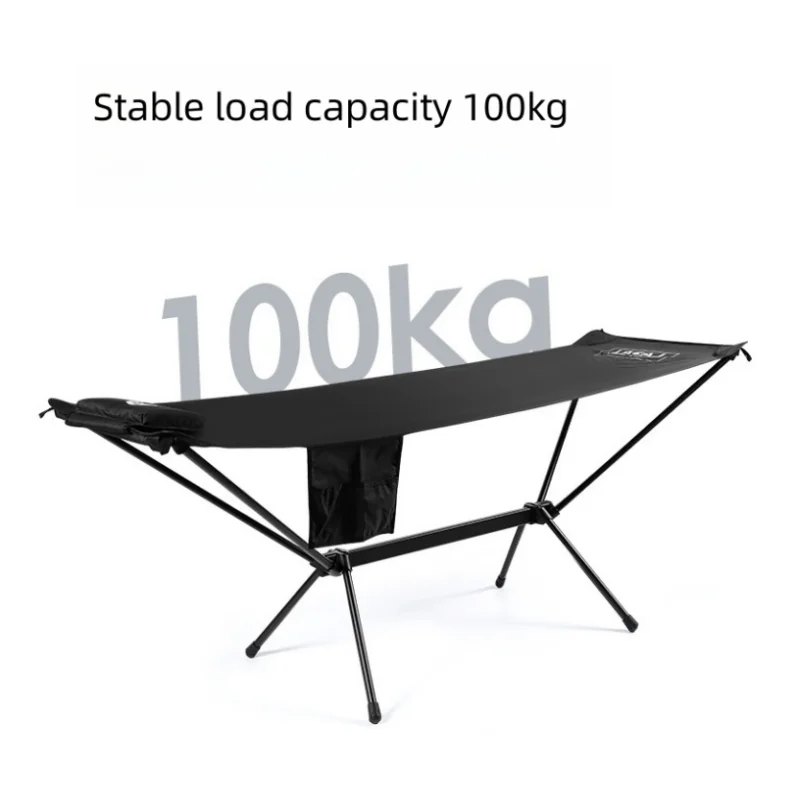 Outdoor Single Folding Bed Portable Travel Hammock Camping Cot Aluminium Alloy Travel Hammock Lounger Chair Tent Bed New