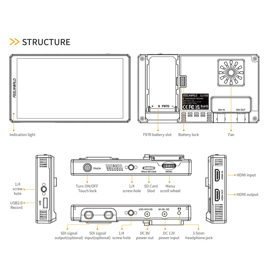 FEELWORLD CUT6S 6 \