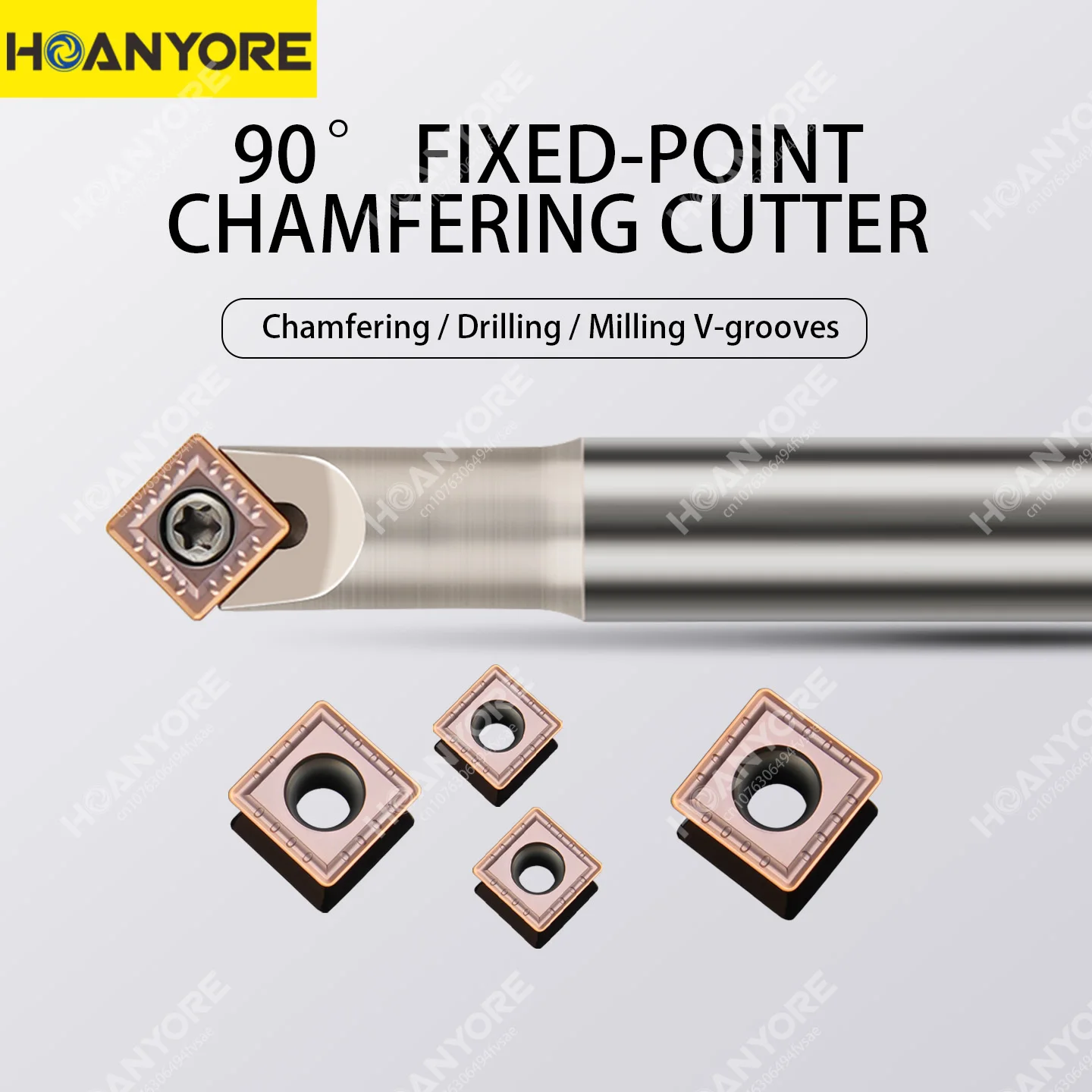 

45-Degree CNC Centering Chamfering Tool Holder, Fixed-Point Center Bore Chamfering Cutter, CNC Disposable Centering Drill