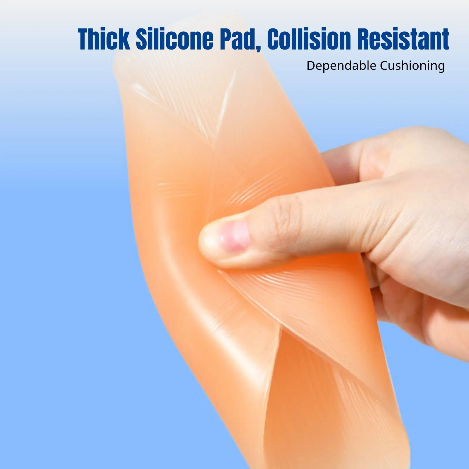 Ski Shin Guard Gel Pad Knee Elbow Protector, Anti-Abrasion Calf Adhesive Pad, Coccyx Support Silicone Reusable