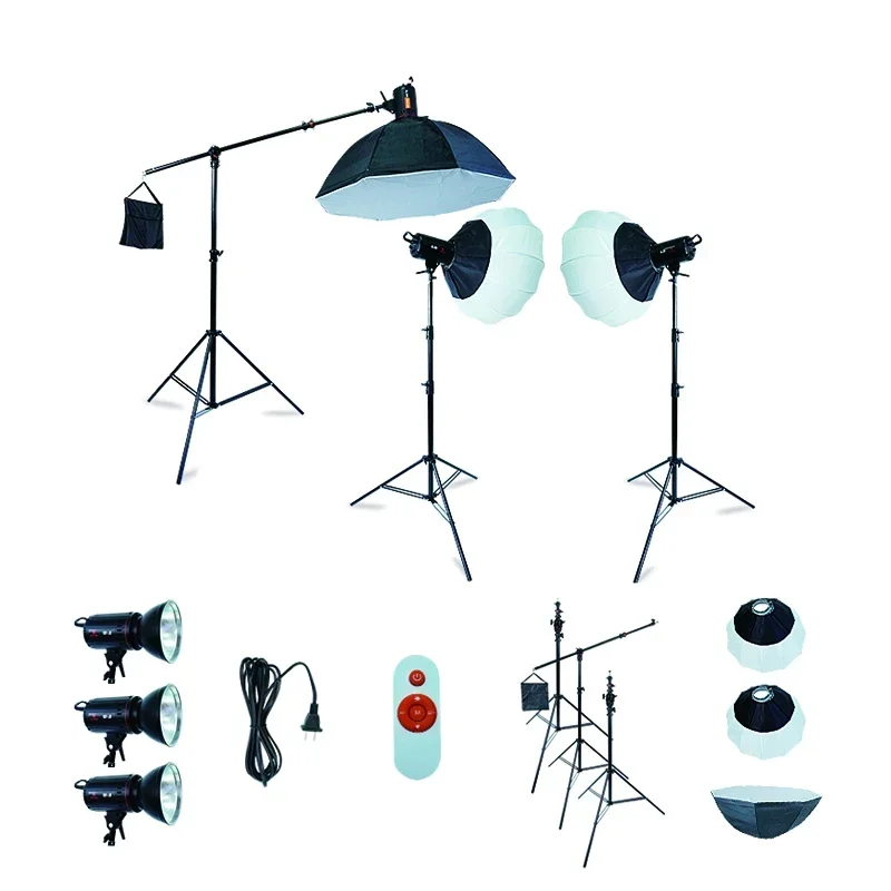 Professional Photo Studio Accessories 150W LED Continuous Photography Lighting Kit With Softbox And Stand
