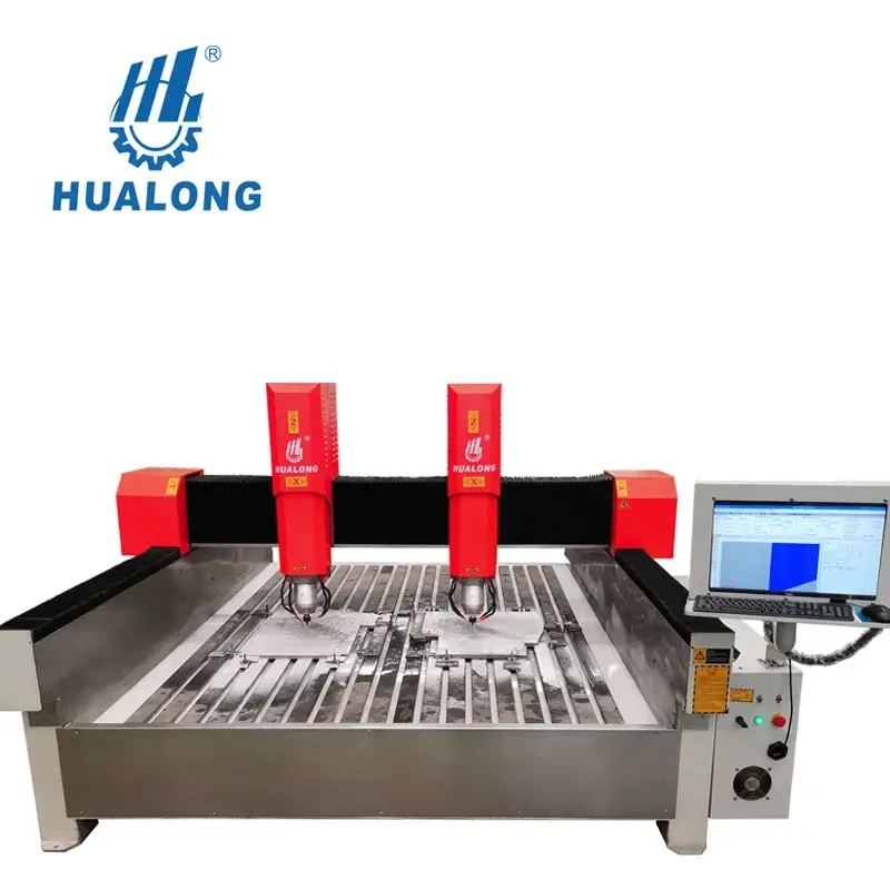 Hualong Machinery 3d Marble Granite Natural Stone Carving Engraving Cutting Machine Price Stone Cnc Router For Tombstone Milesto
