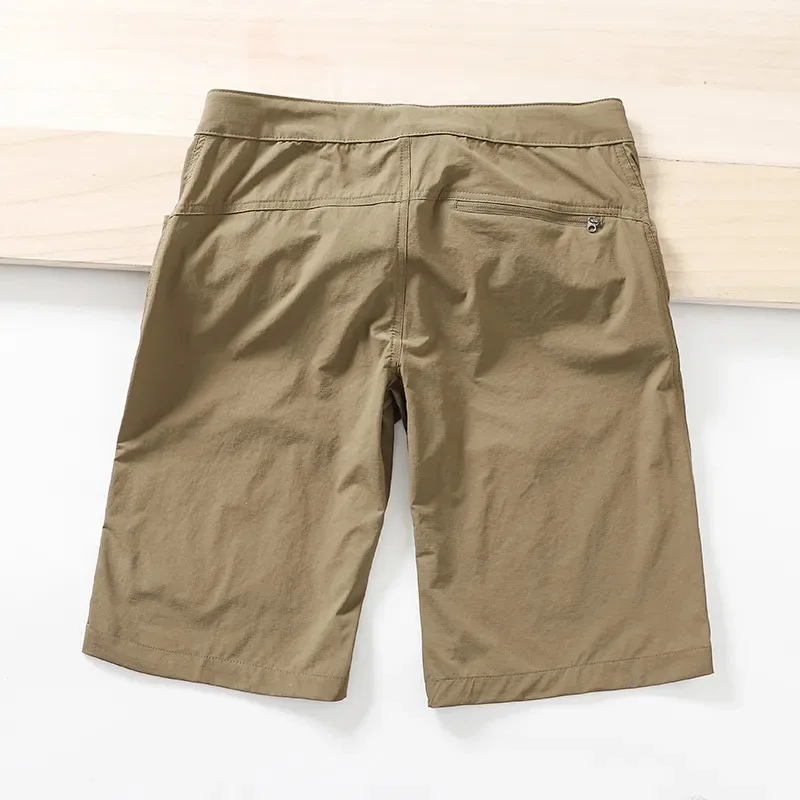 Men's Waterproof Quick Dry Hiking Shorts Lightweight Work Shorts Casual Zipper Pockets Short Pants