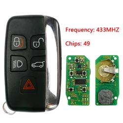 CN004003 oryginalny 5 przycisk inteligentnego klucza do Rover Evoque sportowego 2010- 2016 pilota z 433Mhz PCF7953P Chip