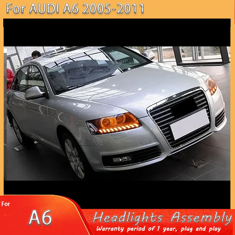 

Matrix style Headlights For Audi A6 S6 Headlamp 2005-2011 LED Car light For Audi A6L C6 Headlights Assembly Daytime Running Ligh