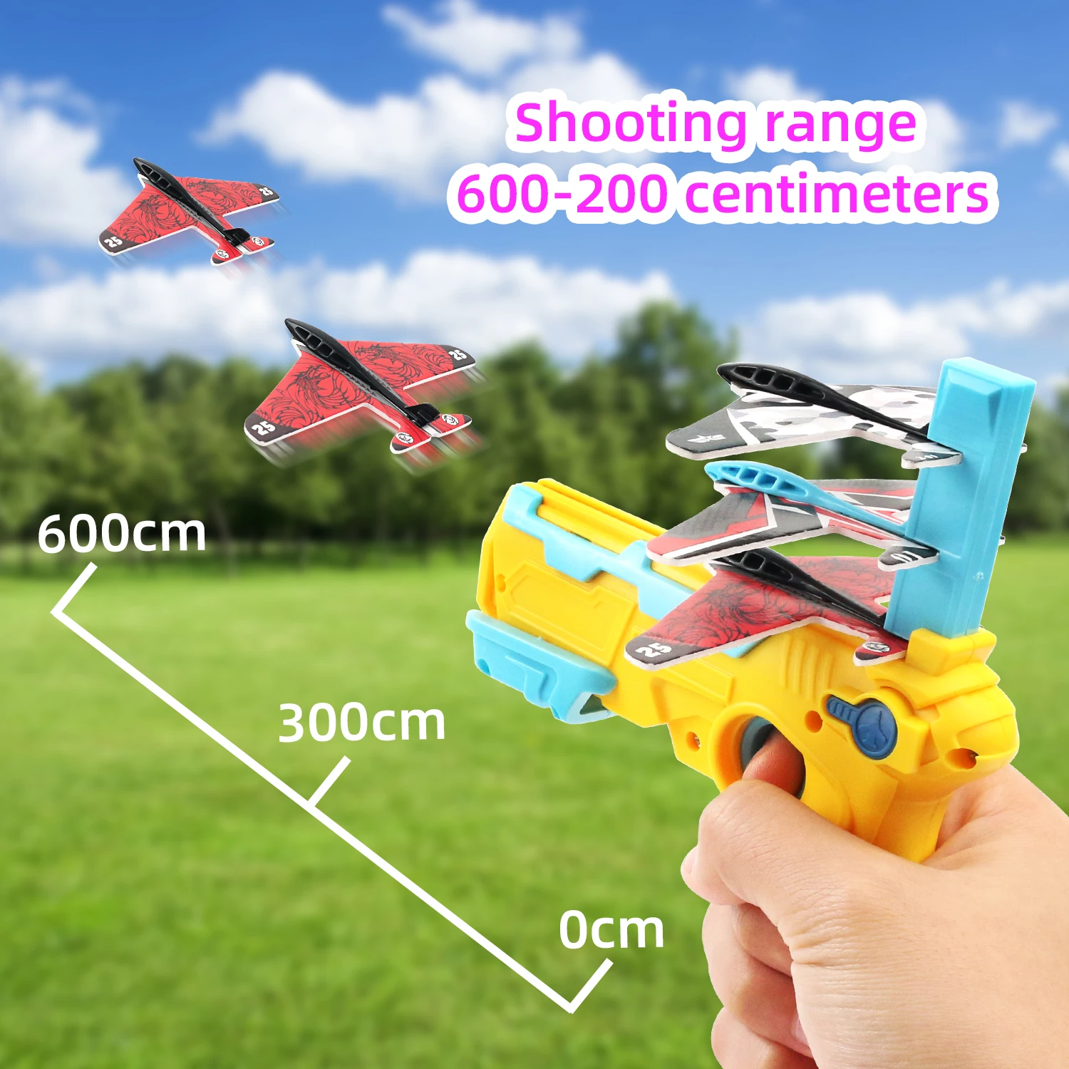 Vliegtuig Launcher Bubble Katapult Met 3 Kleine Vliegtuig Speelgoed Grappig Vliegtuig Speelgoed voor Kinderen vliegtuig Katapult Gun Schieten Spel Gift