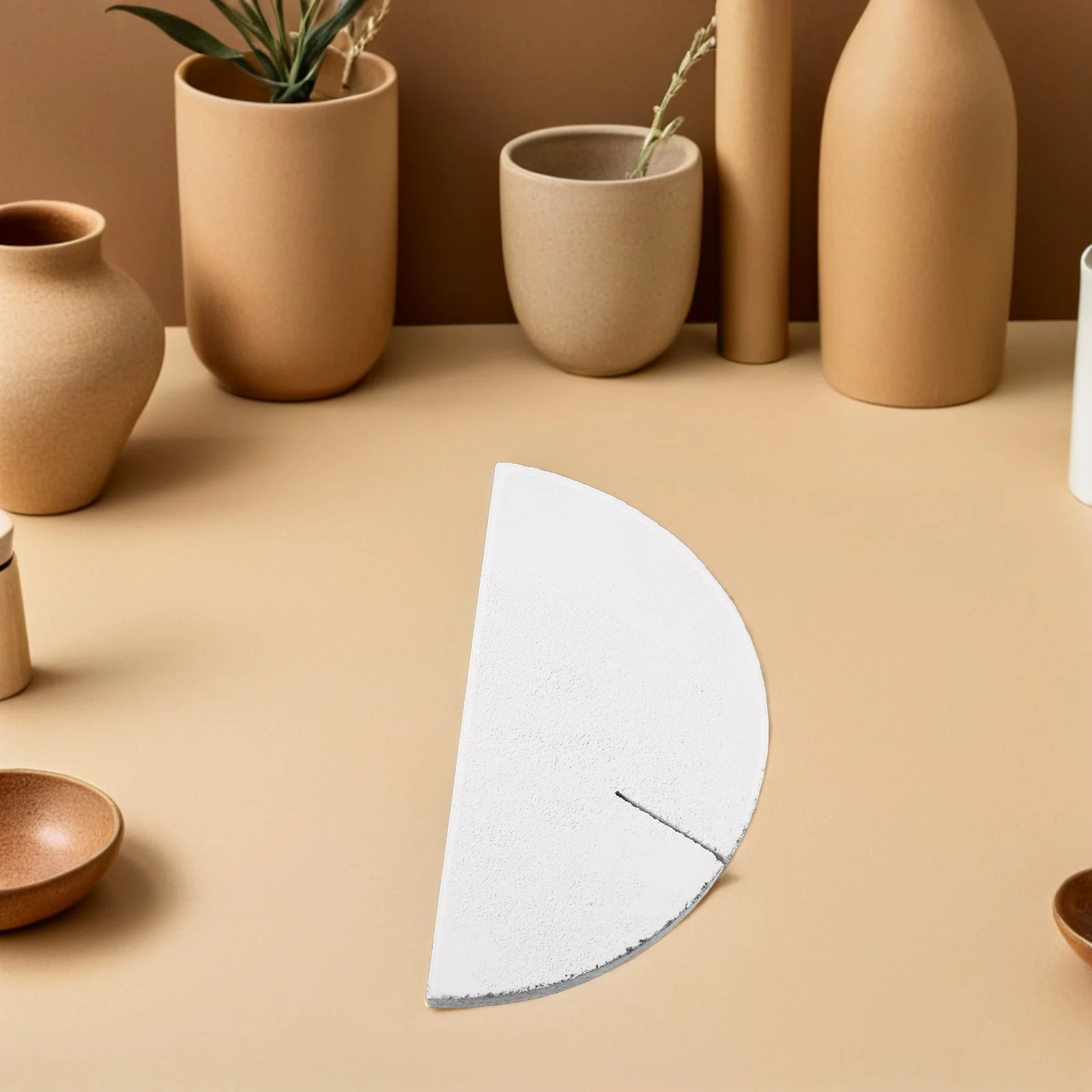 

High-Temperature Resistant Ceramic Firing Stand Semicircle Shape Sturdy Support Pillars Fireproof Porcelain Panel Space-Saving