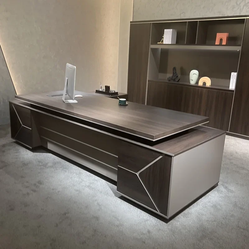 Boss gaming desk office l shaped desk chair combination simple modern Luxury computer manager desk president Office Home Office
