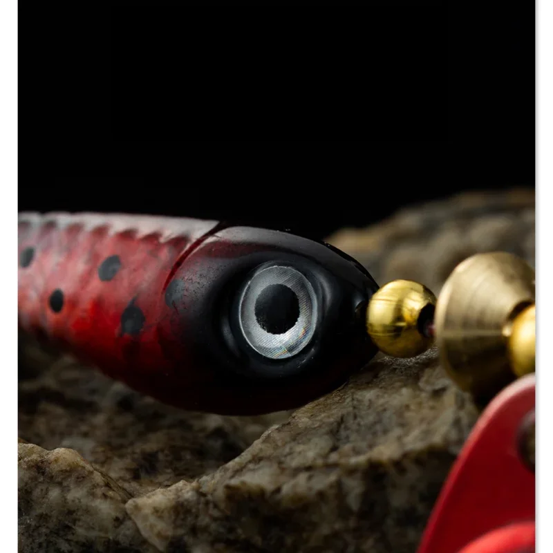 Cebos duros artificiales giratorios de Metal, accesorios giratorios de 9,1g y 7cm con lentejuelas, Señuelos de Pesca, Crap Bass