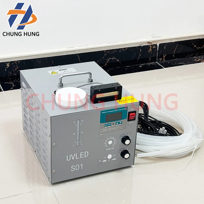 7015 complete set of high-power water-cooled UV LED curing lamp blue purple UV flatbed printer ink drying and curing