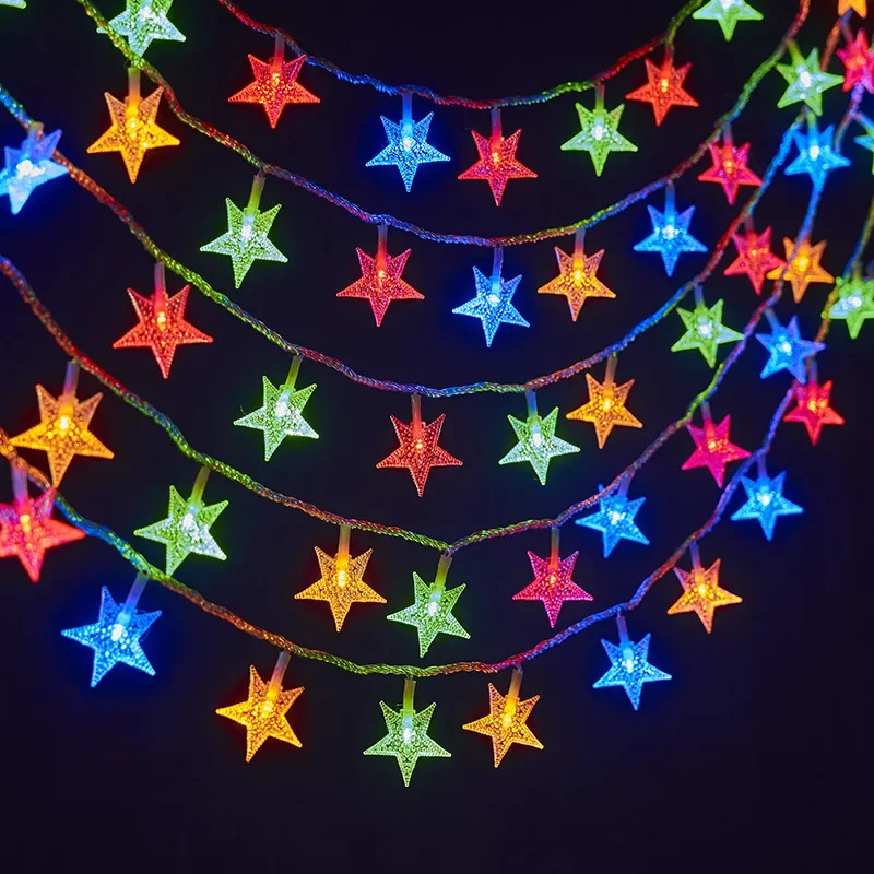 3M 10M USB Battery Power Star String Lights Led Fairy Light Christmas Garland For New Year Wedding Party Camping Home Decoration