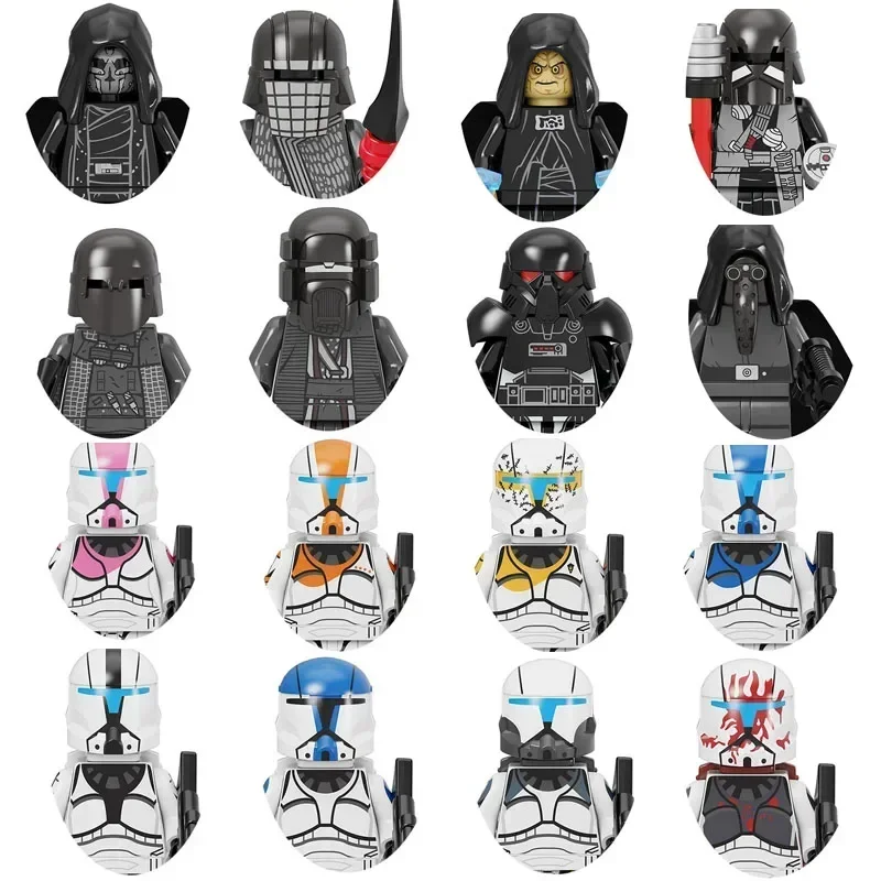 

PG8296 Строительный блок из АБС-пластика Mandalorian Commander Doom 501st Имперская аниме-фигурка Мини-фигурка для сборки куклы Детские игрушки Подарки