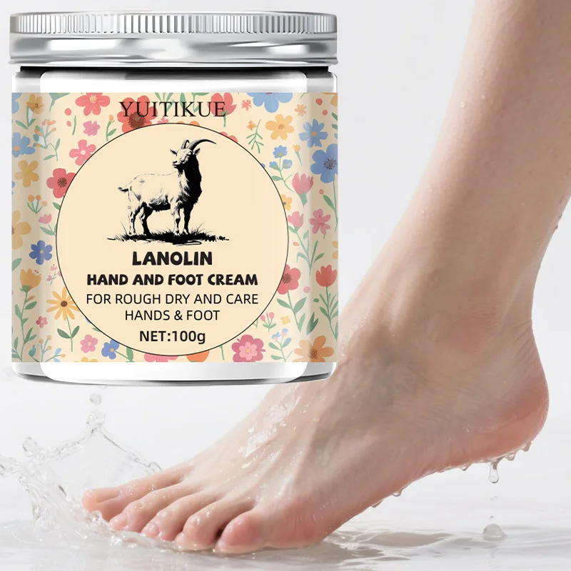 Lanolin Hand & Foot Cream 100g - for Rough Dry Skin, Smooth Texture, Easy Application, Moisturizes & Cares
