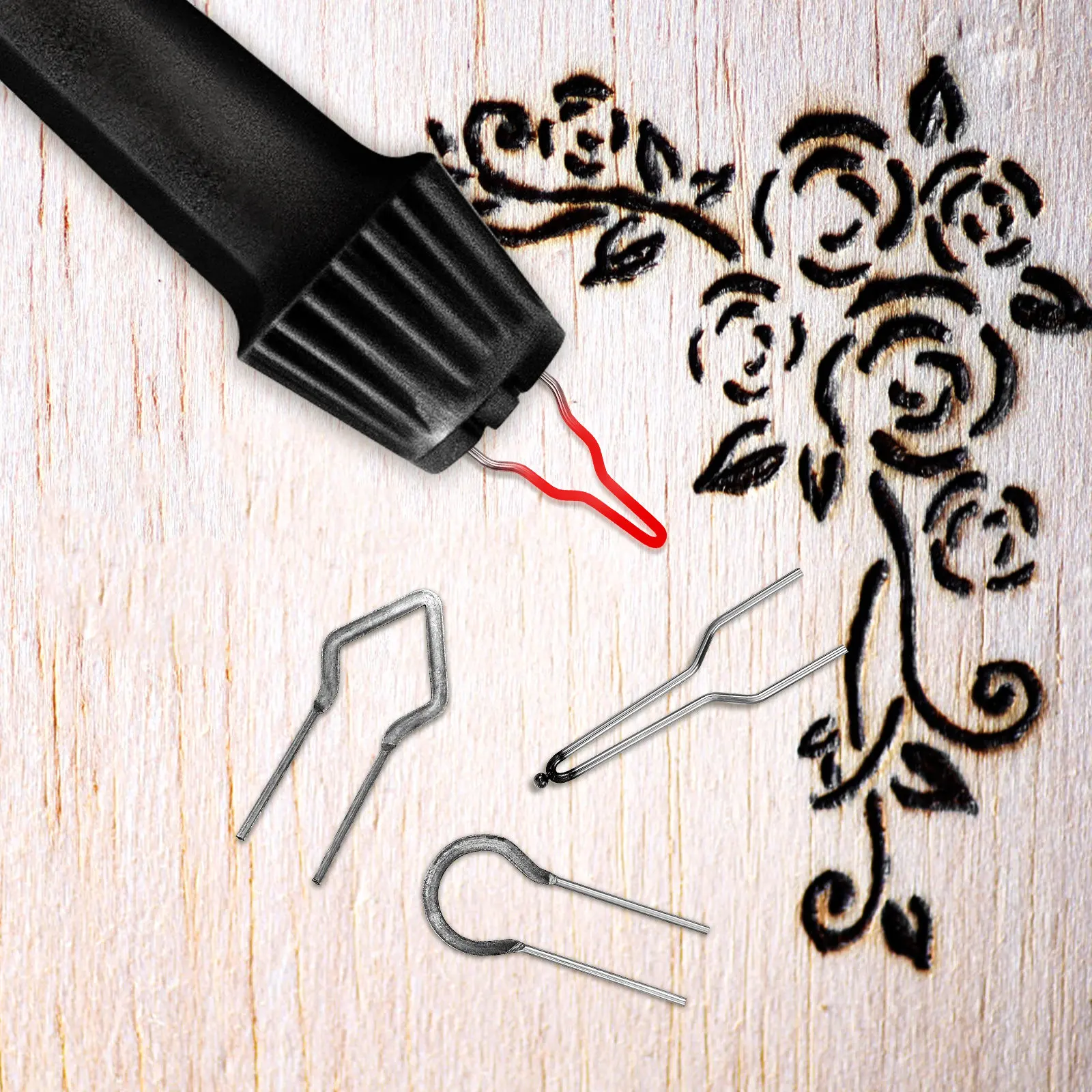 30Pcs Wood Burning Tips Set Pyrography Wire Tips for Soldering Iron Precision Detailing Smooth DIY Craft