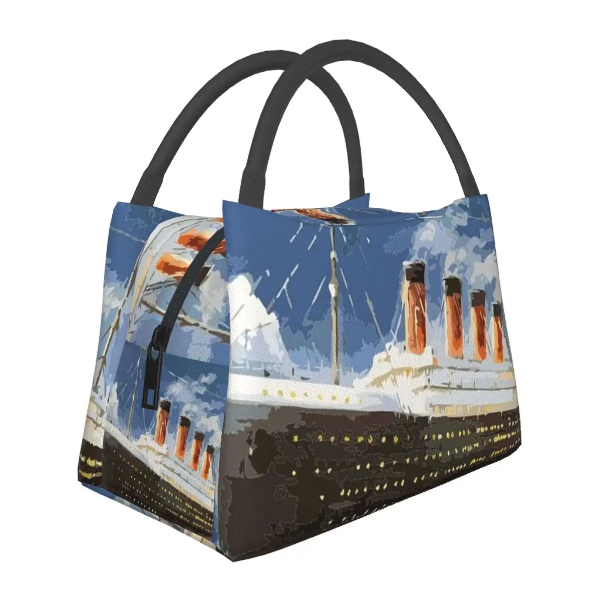 The Most Popular Ship Of All Times, Titanic. Lightweight Handheld Insulated Lunch Bag Aluminum Foil Liner for Adults Students
