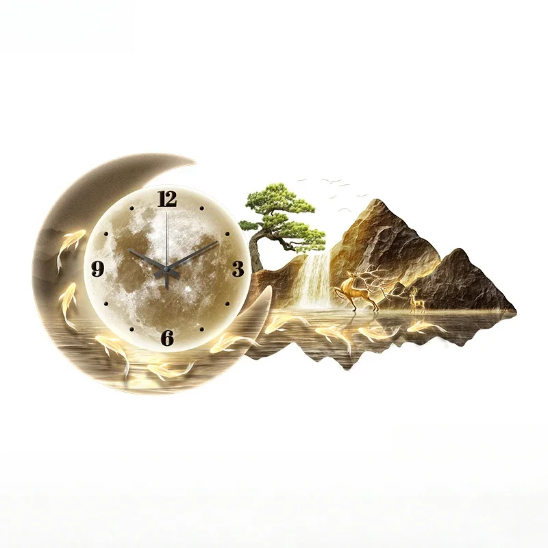 Creative Aesthetic Clock Wall Minimalist High Quality Light Luxury Nordic Fashion Wall Watch Interior Reloj De Pared Home Decor