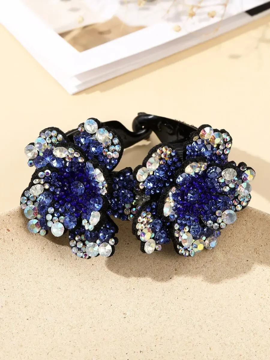 

Rhinestone Flower Hair Claw Clip For Women Hair Accessories