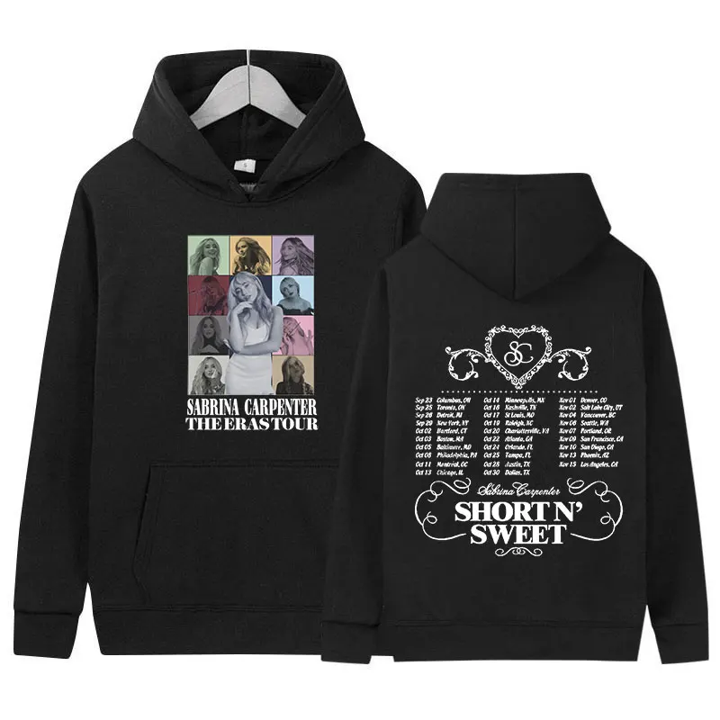 Sabrina Carpenter Short N Sweet Tour 2024 New Hoodie Men Women Aesthetic Retro Fashion Oversized Sweatshirt Pullover Streetwear