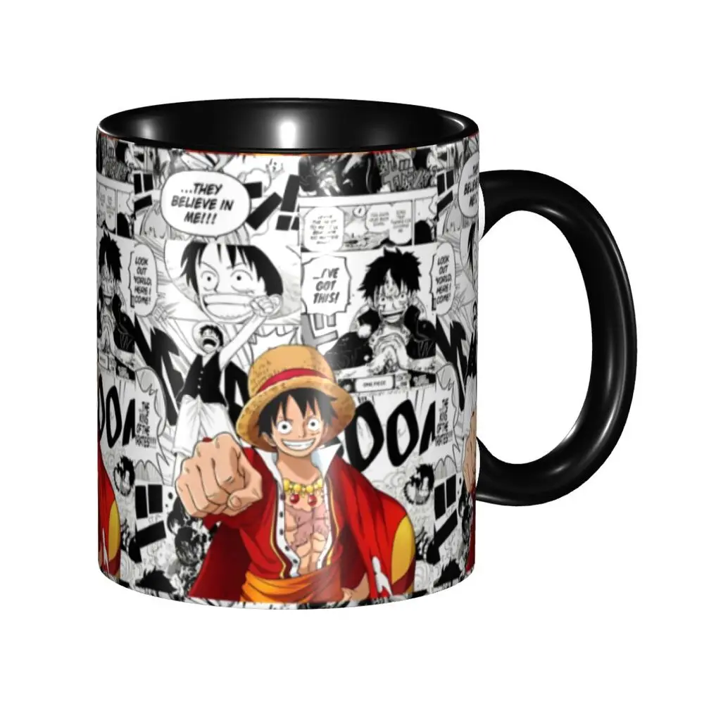 Tasse une pièce Luffy pour enfants, tasses d'eau de dessin animé, cadeau pour filles et garçons