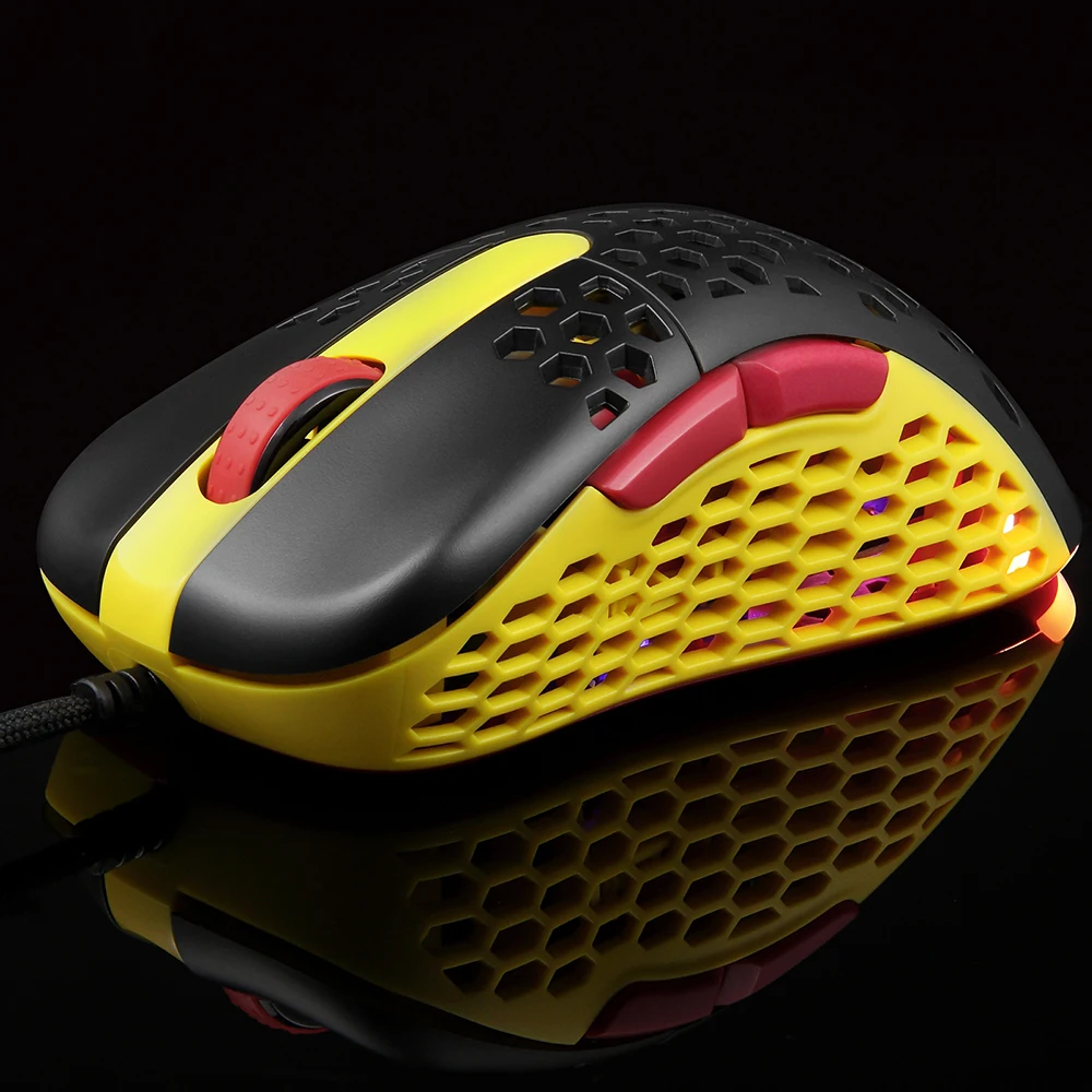 Mouse cablato Motospeed V100 Mouse ergonomico per computer Mouse da gioco con trasmissione ad alta velocità con sensore ottico di precisione 6400 DPI