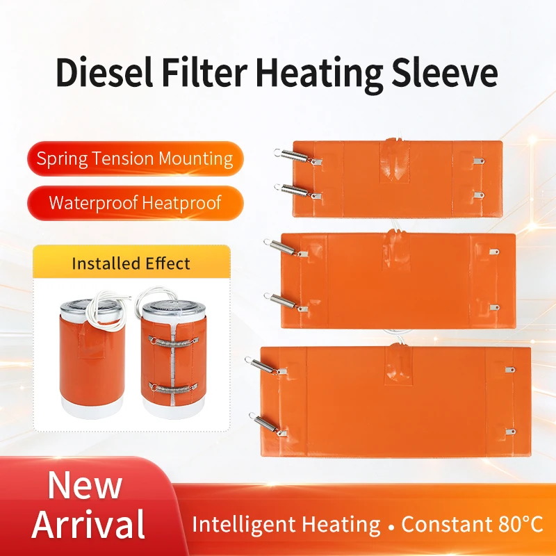 Automotive Diesel Engine Oil Filter Heater: Waterproof Silicone Material, Automatic Constant Temperature At 85°C.