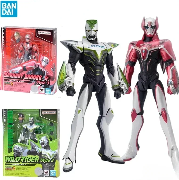 In stock S.H.Figuarts SHF TIGER & BUNNY BARNABY BROOKS Jr. WILD TIGER Style 3 Bandai Anime Model Toys Action Figure