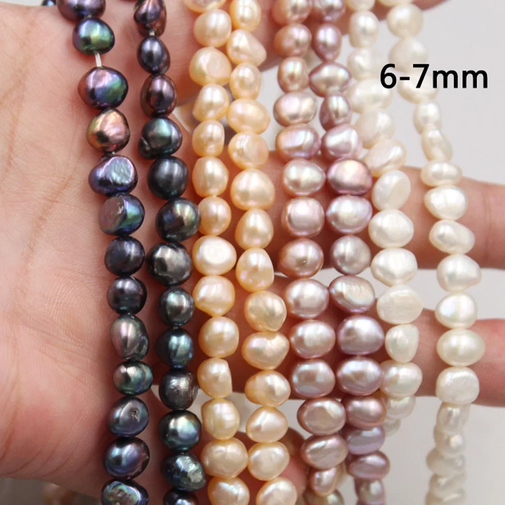 Higher Quality Baroque Pearls 4-9mm Natural Freshwater Pearl Loose Beads for Jewelry Making Supplies DIY Necklace Accessories