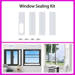 Portable Air Conditioner Window Kit Universal Air Conditioner Window Vent Kit Adjustable Slide Seal Exhaust Hose Tube Connector