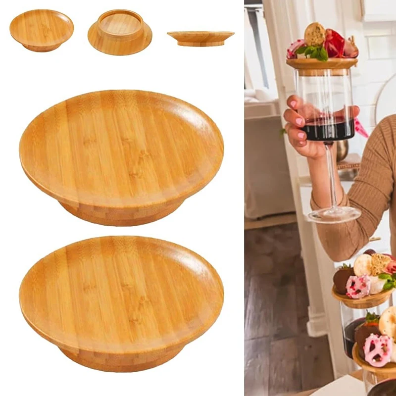 Copa de vino, cubierta para taza de charcutería, bandeja de comida, tablero de charcutería para copa de vino, adornos para vino, Mini tabla de queso