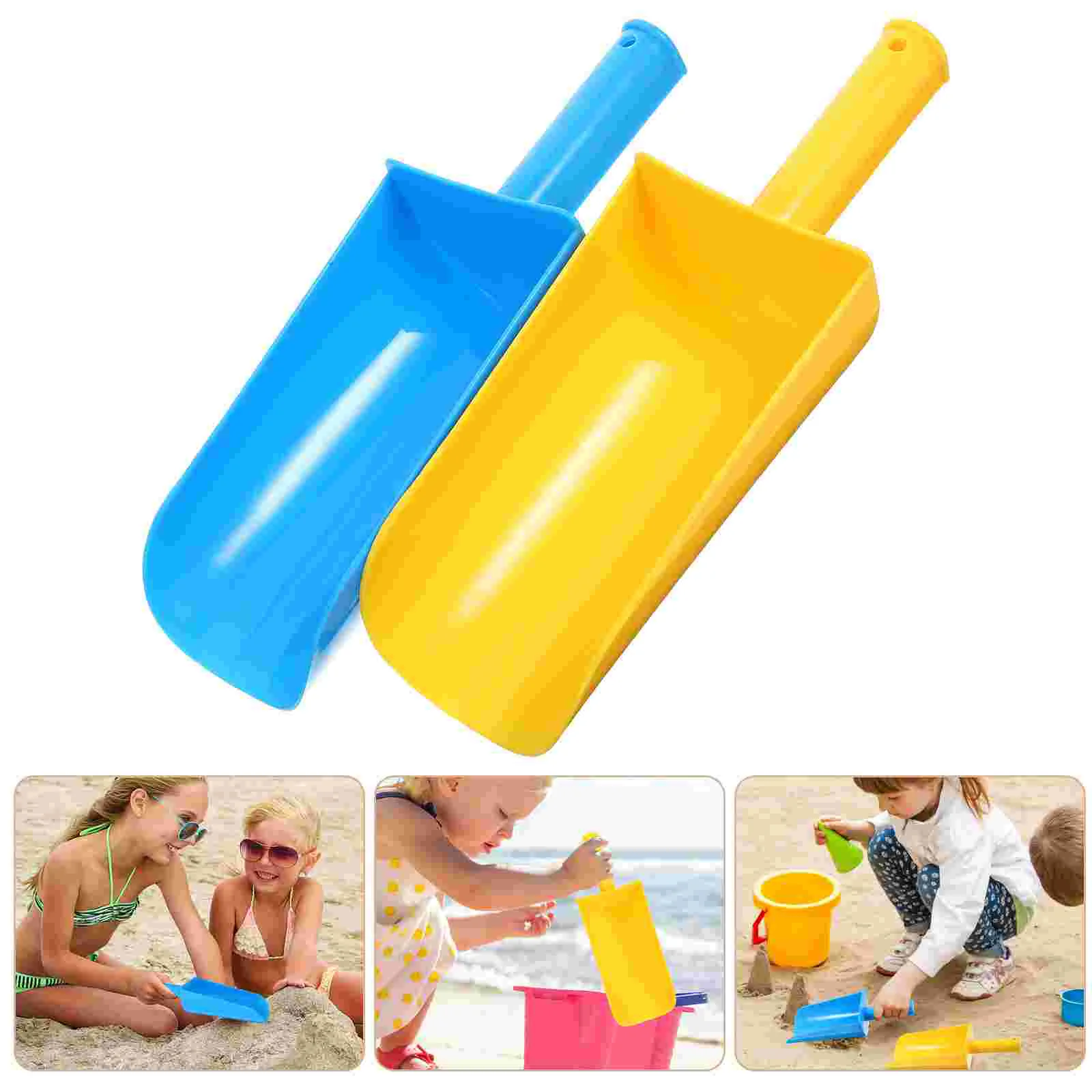 

2 Pcs Children's Beach Shovels For Digging Toy Playing with Sand Toys Toddlers Pp