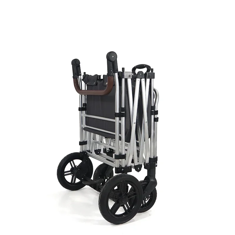 Beach camping adjustable twins wagon stroller folding hand trolley cart kids wagon