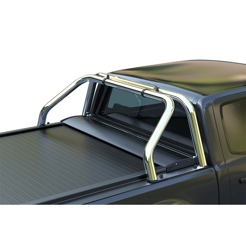 Accesorios para camioneta 4x4, barra antivuelco de acero inoxidable negro para MITSUBISHI TRITON L200