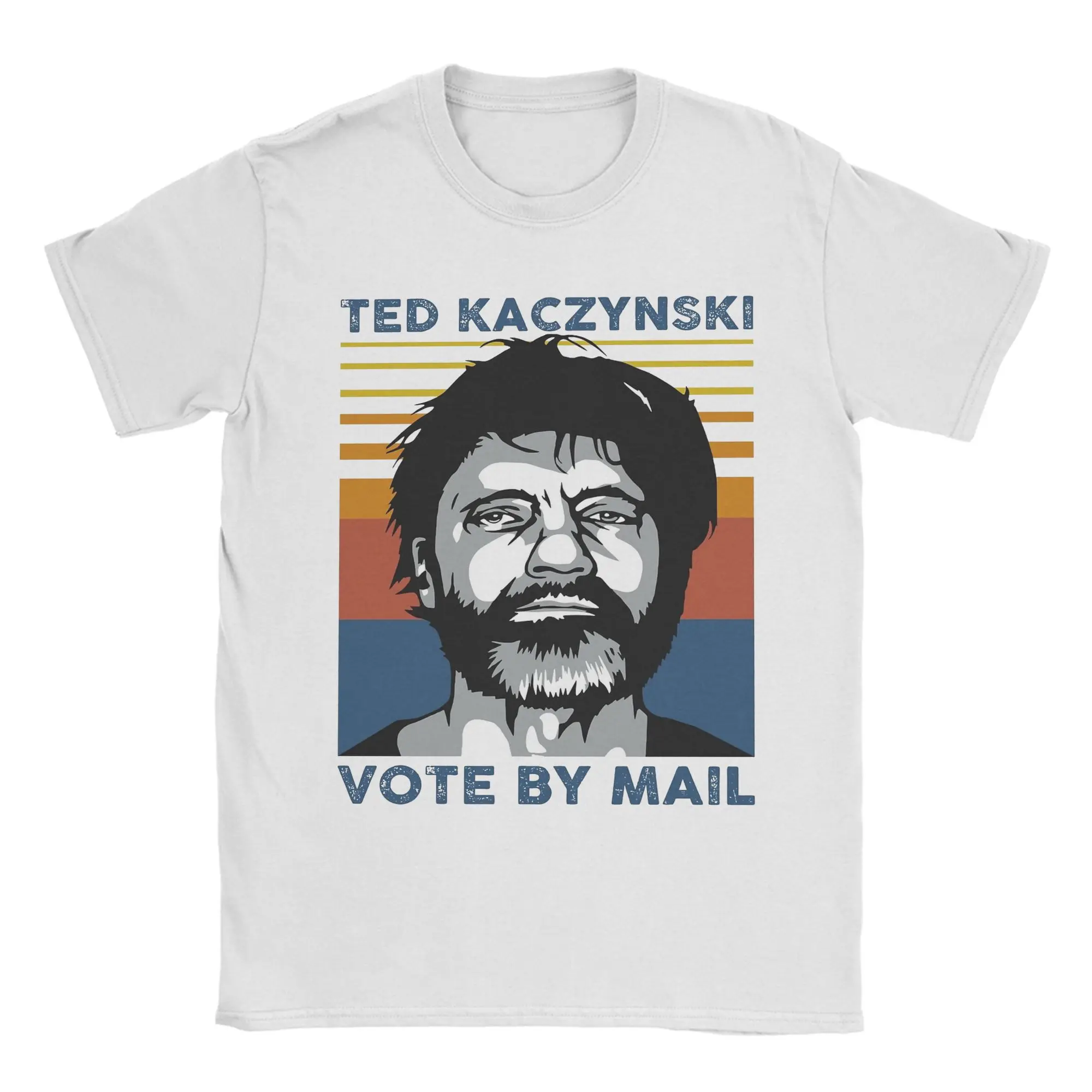 Ted Kaczynski Men's T Shirts Voye By Kacy Vintage Tee Shirt Short Sleeve O Neck T-Shirts 100% Cotton Gift Idea Clothes
