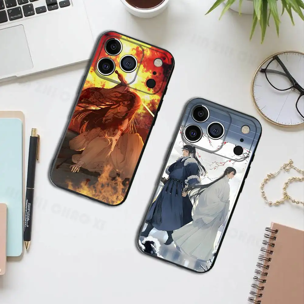 

Ballad of S-Sword and W-Wine Black Phone Case For IPhone 17 16 15 14 13 12 13 12 11 Pro Max Plus XS XR Silicone Soft Back Cover