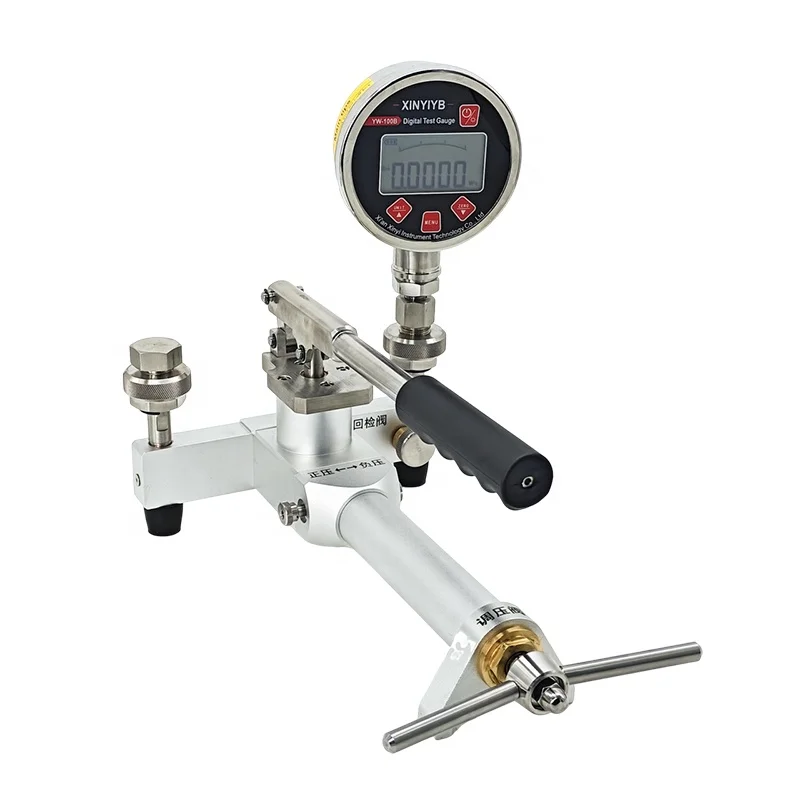 

60Bar Portable Pneumatic Pump Portable Pressure Calibration Source Manual Positive and Negative Pressure Source