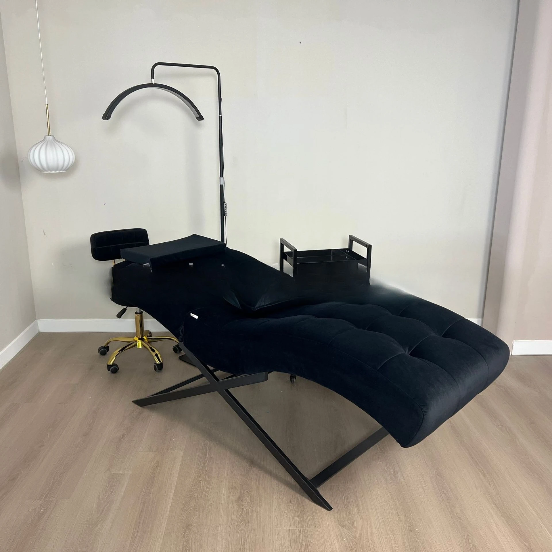 Smart S-shaped Curved Eyelash Bed X-leg Special Face Wash Facial Massage Bed