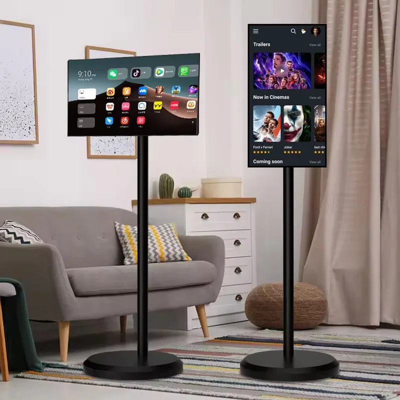 شاشة تلفزيون LED ذكية مقاس 21.5 بوصة تعمل بنظام أندرويد 13 لافتات رقمية للإعلان شاشة LCD تفاعلية تعمل باللمس تلفزيون ذكي لغرفة المعيشة في صالة الألعاب الرياضية #1