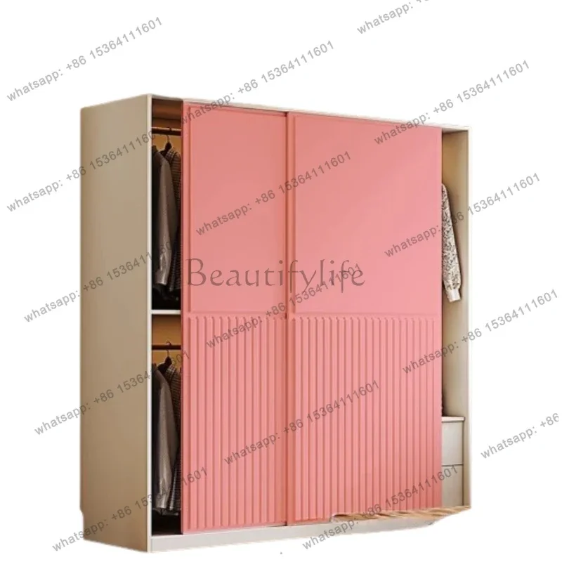 Factory Direct Clothes Stand Wardrobes Simple Baby Dresser Bedroom Wardrobes Shelf Closet Armario De Almacenamiento Nordic Furni