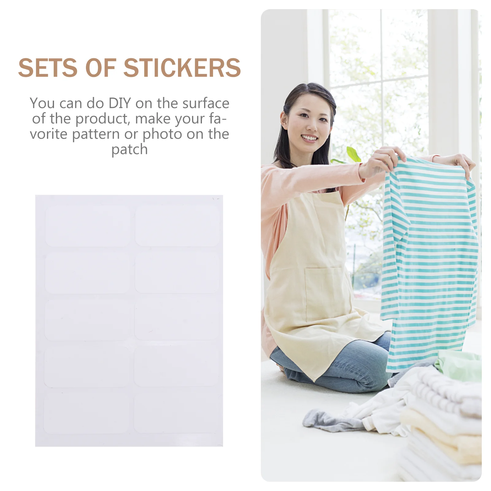 

10 set Self-Adhesive Name Stickers Blank Label Markers Creative Decorative Washable Stickers For Home Office Fridge Refrigerator