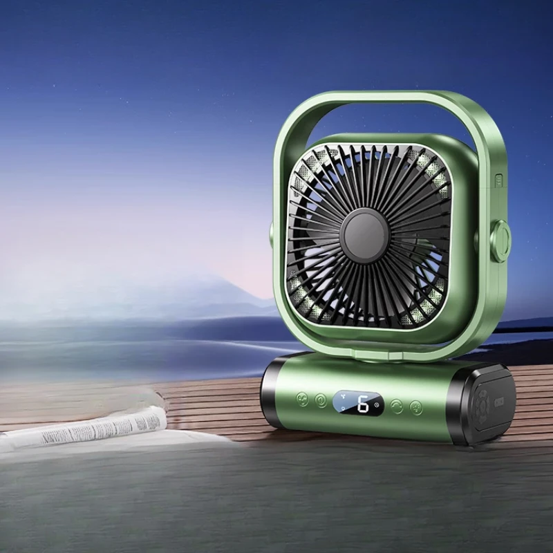 battery life usb charging fan, strong wind, strong refrigeration, shaking head, air conditioner fan, tent, outdoor fishing