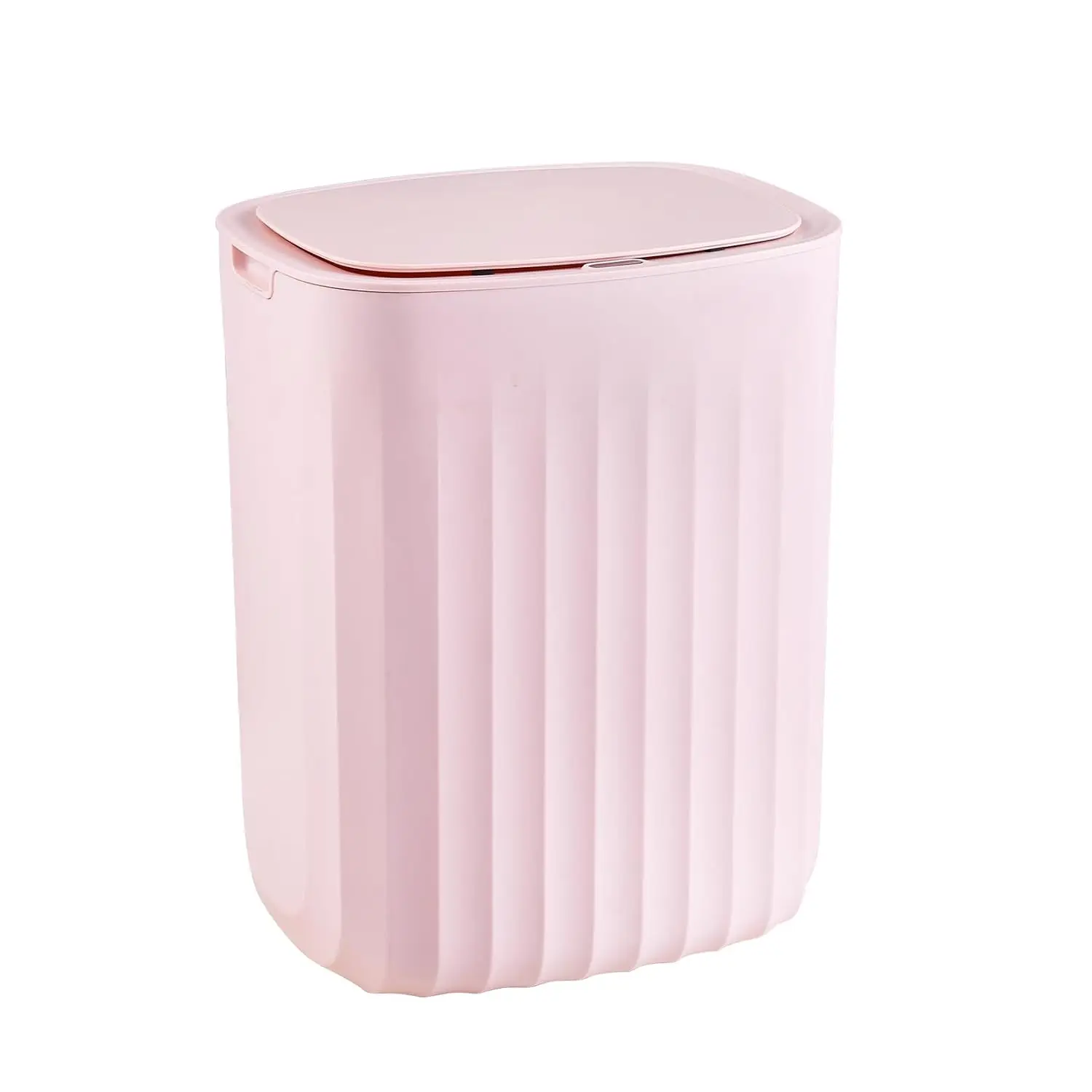 

Motion Sensor Trash Can with Lid, Waterproof Automatic Garbage Bin for Bathroom Living Room Office, Pink